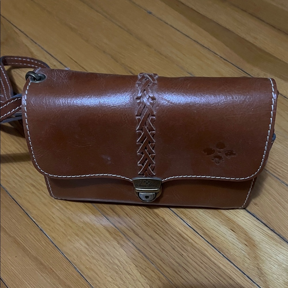 Patricia Nash Tan Leather Crossbody Bag
